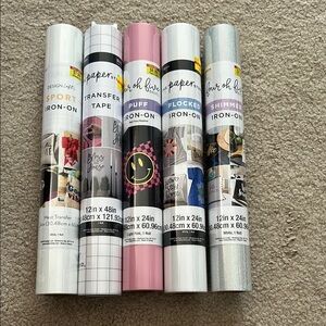 Cricut Assorted Iron-On Vinyl Rolls